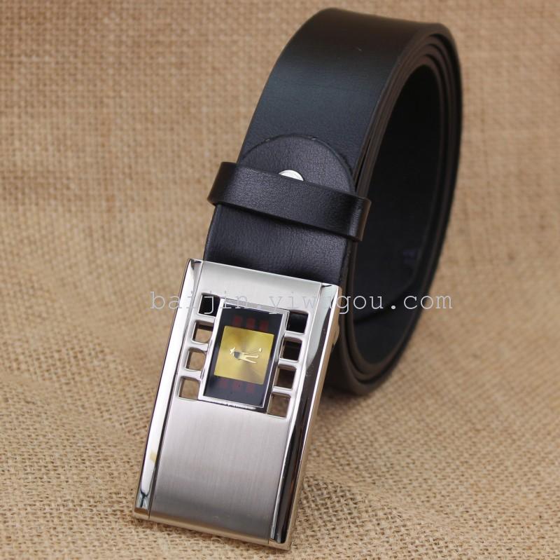 PLOWMAN brand casual buckle men's genuine leather belt wholesale