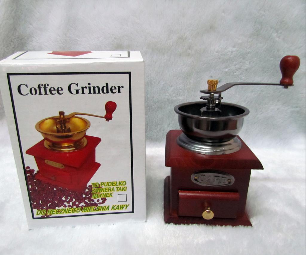 Wooden coffee mill