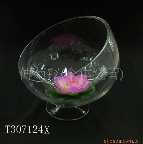 Bevel glass vase aquarium flower arrangement hydroponic candle stand