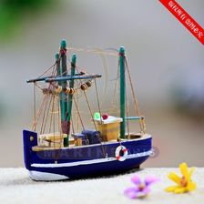 木质渔船 帆船模型 海洋系列 地中海家居摆设 商务礼品 FU1614A/C