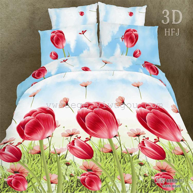 The new style is now available. The new pattern of the plush fabric is soft and brushed. The quality is excellent and the pattern is great. Factory direct sales. Romantic red fills the whole house Specification image