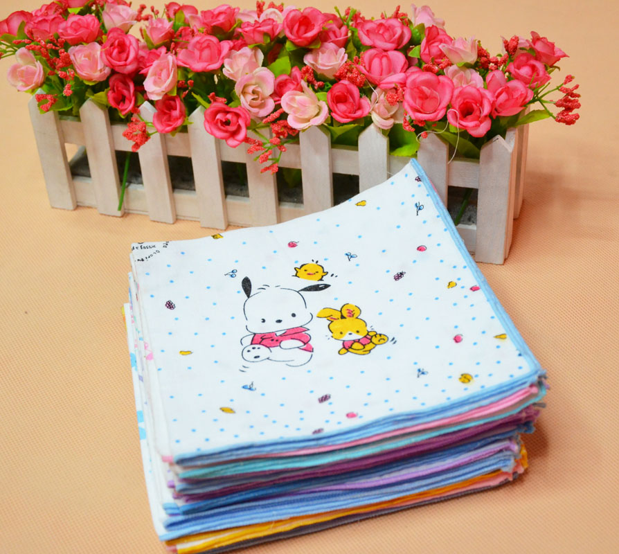 Korean baby products: gauze handkerchiefs, wipes, printed handkerchiefs, baby and children's handkerchiefs details Picture