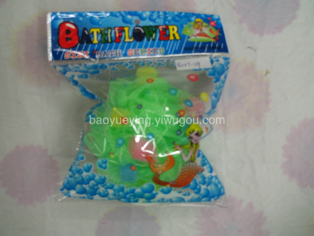 洗澡圆形浴花 沐浴球现货厂家直销家庭浴室必备