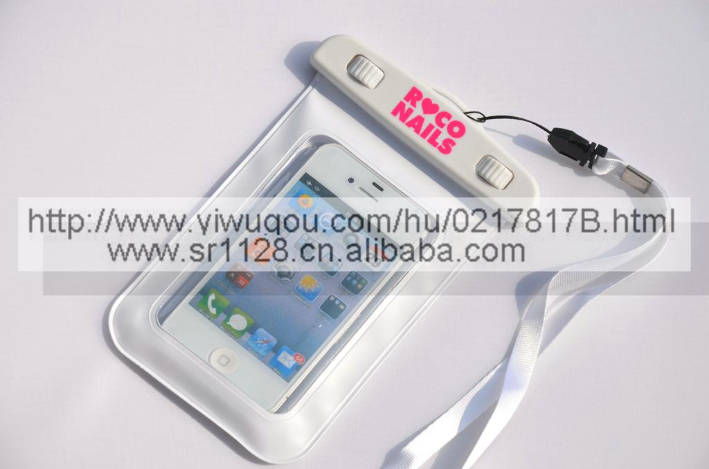 The waterproof bag for mobile phones with a straight window is suitable for holding mobile phones ranging from 4.3 to 4.8 inches Specification image