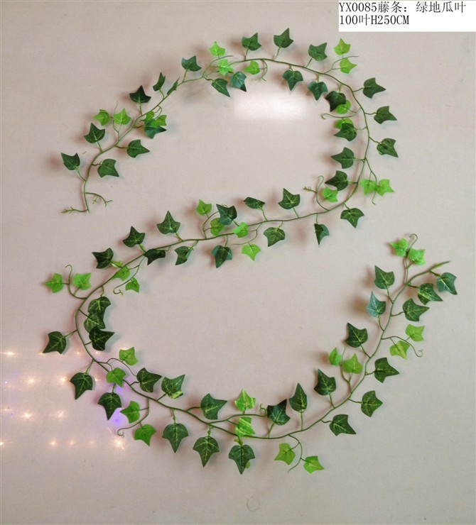 Climbing ivy, artificial flower vine, artificial flower vine, wall-hanging plant artificial lawn