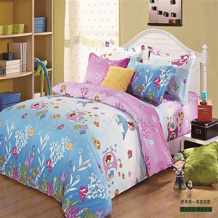 Snow pigeon home textile bedding Shu Xiang cotton four sets of wholesale procurement of foreign trade boutique manufacturers direct sales quality assurance - Hai Hai A