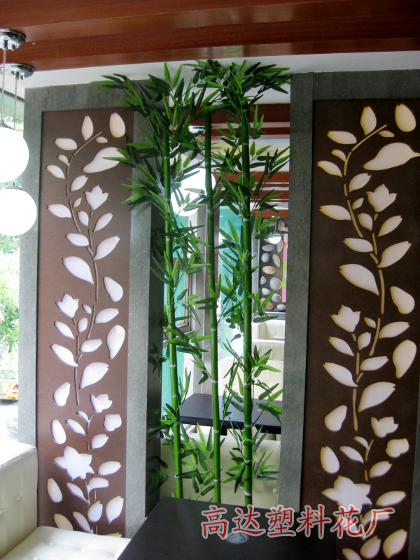 Artificial flowers, artificial lawns, artificial trees, artificial flowers, artificial lawns, 2m artificial bamboo, artificial bamboo, plastic bamboo, green bamboo leaves, artificial leaves, artificial flowers, artificial lawns details Picture