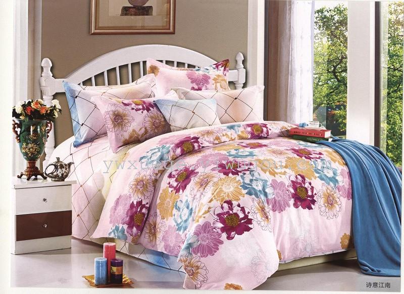 Snow Pigeon Bedding All-cotton four-piece Set series, all-cotton export series, reactive dyeing factory direct sales - Life style Specification image