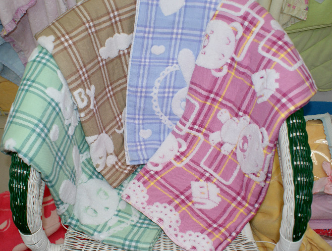 纯棉双层提花卡通儿童包被，儿童空调被