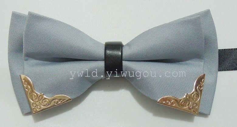 Korean version gold-collar casual factory direct sales of bow ties, collar flowers and ties Specification image