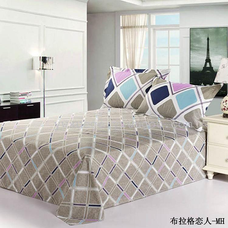Xuege Home Textiles' genuine Prague Lovers Bed Sheet style four-piece set, 100% cotton twill printed, factory direct sales Specification image
