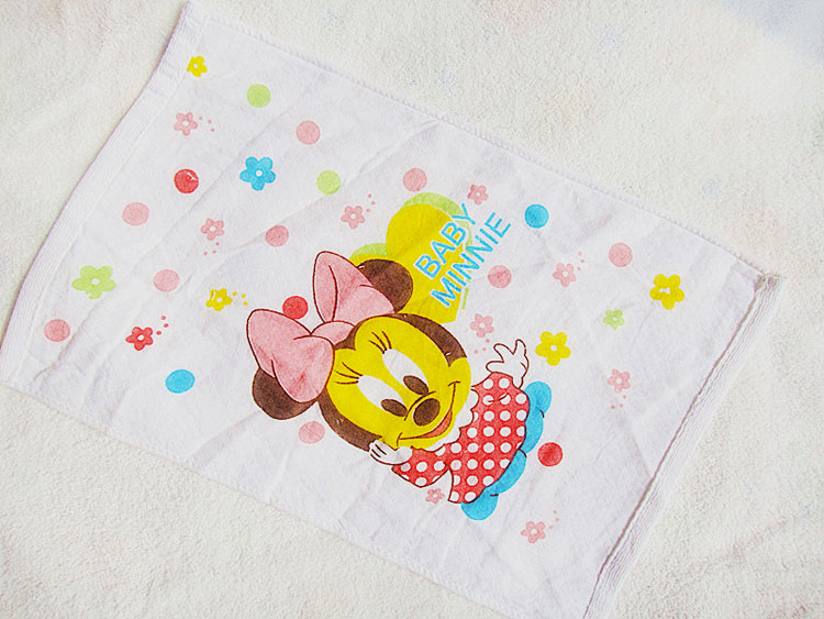 Foreign trade honeycomb double-layer gauze towel, children's absorbent printed towel, 25*50cm, factory direct sales Specification image