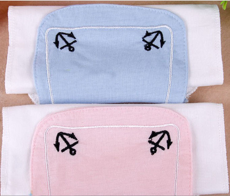 Children's gauze sweat-absorbing wipes, baby sweat pads, sweat-absorbing wipes, four-layer back pads, small size details Picture