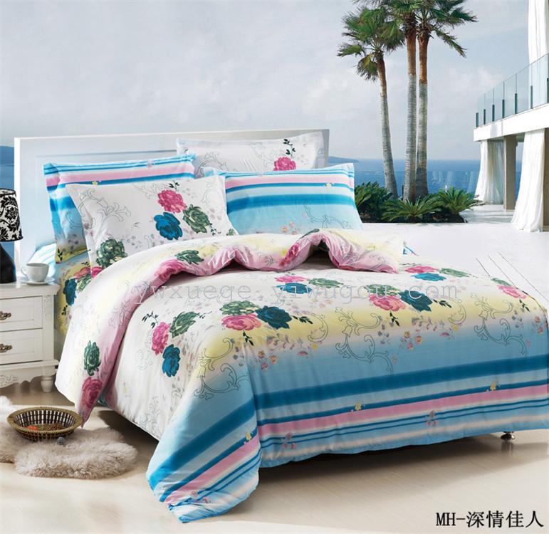 Xuege Home Textiles' new product launch: The fashionable and romantic "Flowing Years" series Diamond Fleece Four-piece set, factory direct sales Application Scenario
