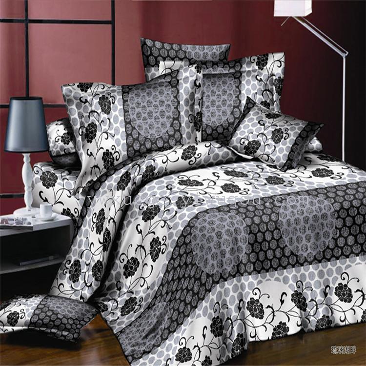 Polyester-cotton bedding sets for export, natural and environmentally friendly reactive dyeing factory direct sales - Flowing Light Dancing details Picture