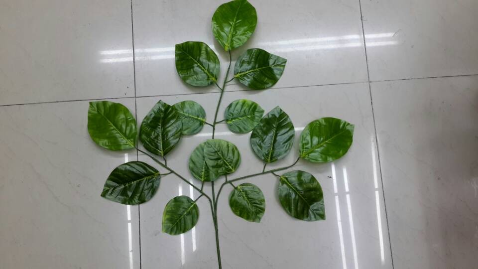 Artificial flowers, artificial lawns, artificial trees, artificial magnolia branches, artificial branches, artificial large leaves, artificial magnolia leaves, plastic magnolia artificial leaves, artificial apple leaves, artificial leaves Application Scenario
