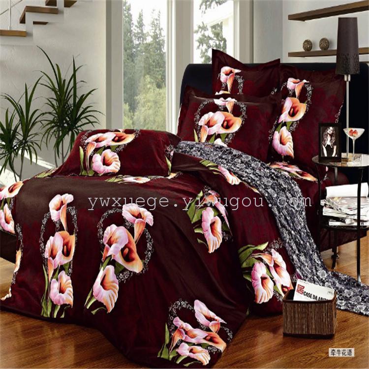 3D Osaka Flower Series of polyester-cotton eco-friendly printed and dyed bedding factory direct sales - Dreamy Flower Season Application Scenario