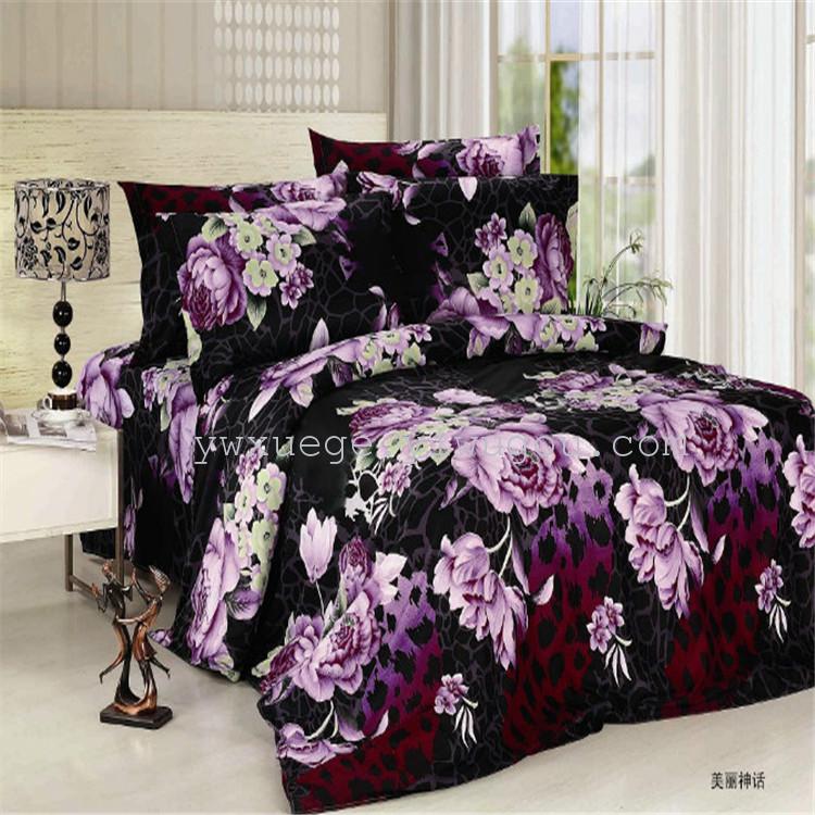 3D Osaka Flower Series of polyester-cotton eco-friendly printed and dyed bedding factory direct Sales - Beautiful Myth