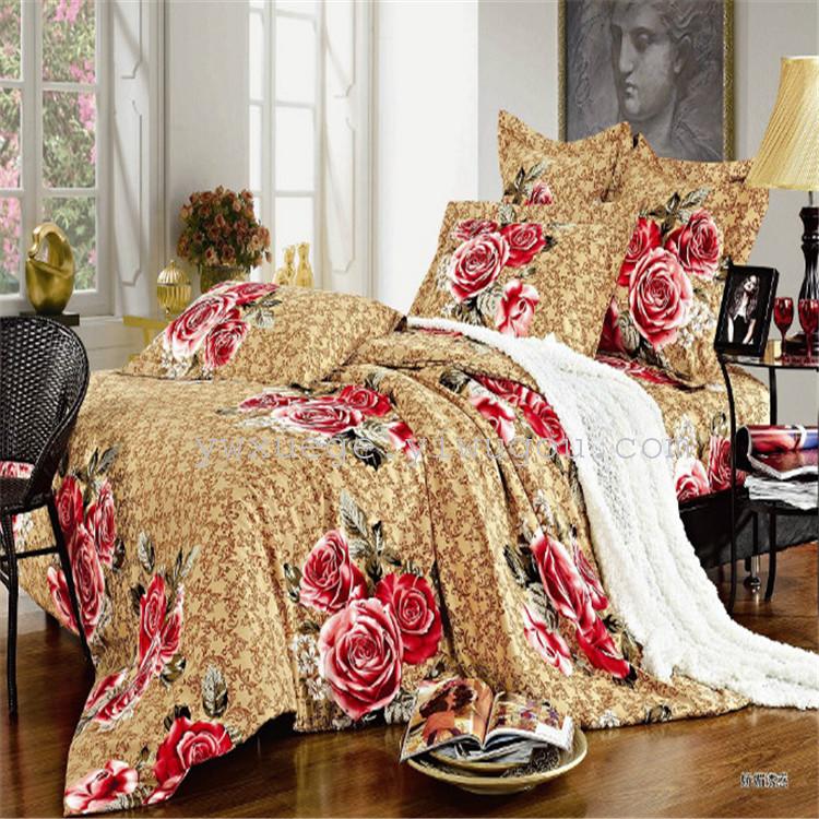 Bedding bedding Xuege home textile polyester cotton 3D three-dimensional oil painting landscape activity four seasons universal bedding manufacturers direct charming temptation