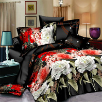 Home textile bedding 3D polyester cotton bedding four sets of manufacturers direct ----