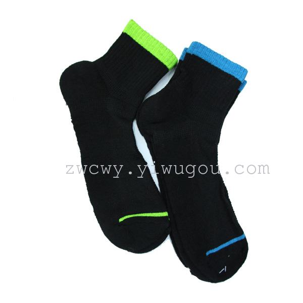 Stall foreign trade tail single stock all black half pulled hair seven point mesh couple sport invisible shallow mouth socks details Picture