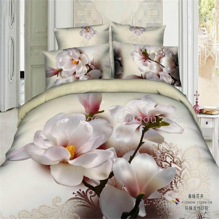Xuege Home Textiles' four-piece bedding sets are exported to Africa, Europe, America and other countries. Pure cotton four-piece wedding supplies from Xuege Home Textiles Application Scenario