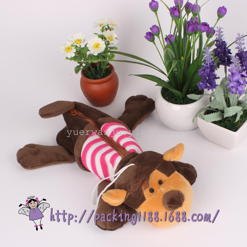 Plush pen case, student stationery, nici pen case, pencil case details Picture