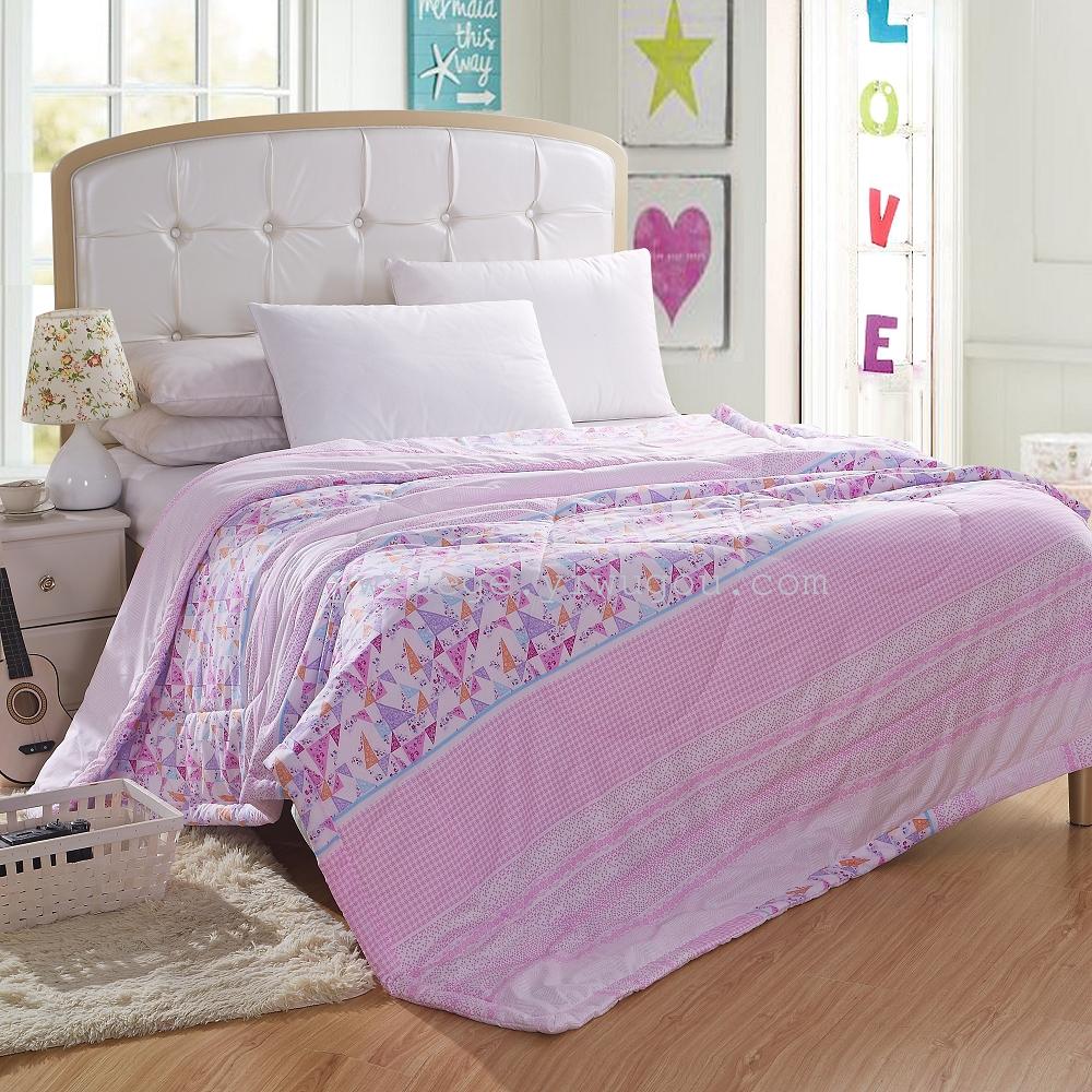 Summer cool quilt, air conditioner quilt, summer quilt, single student thin quilt, quilt core printed thin quilt, bedding, Snow Pigeon home textiles details Picture