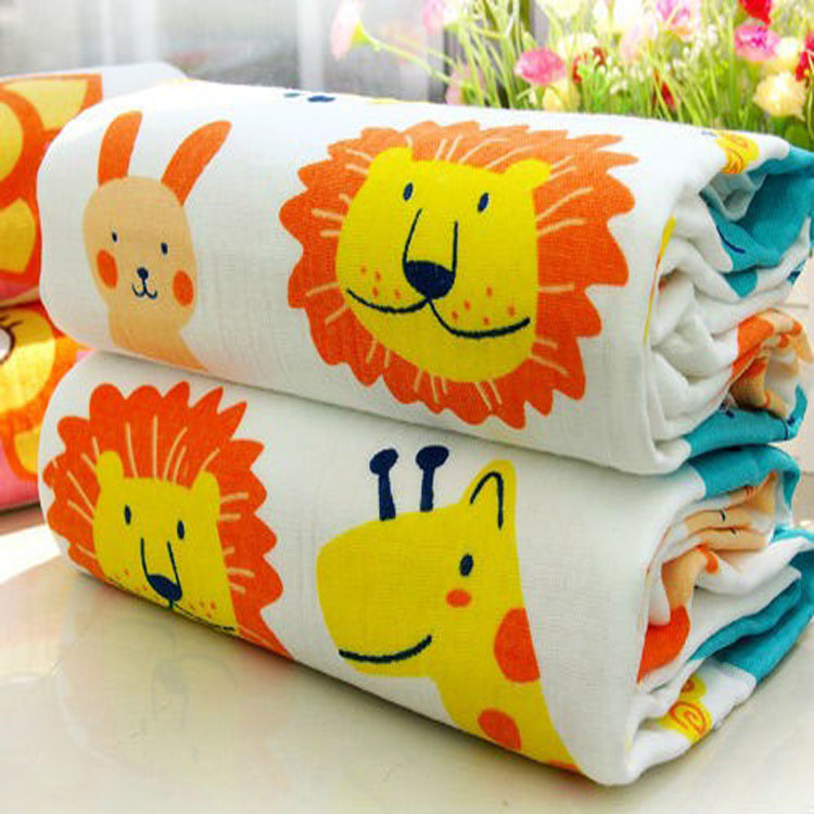 New baby double-layer honeycomb gauze bath towel, towel quilt, children's quilt, baby gauze bath towel, 60*120cm Application Scenario