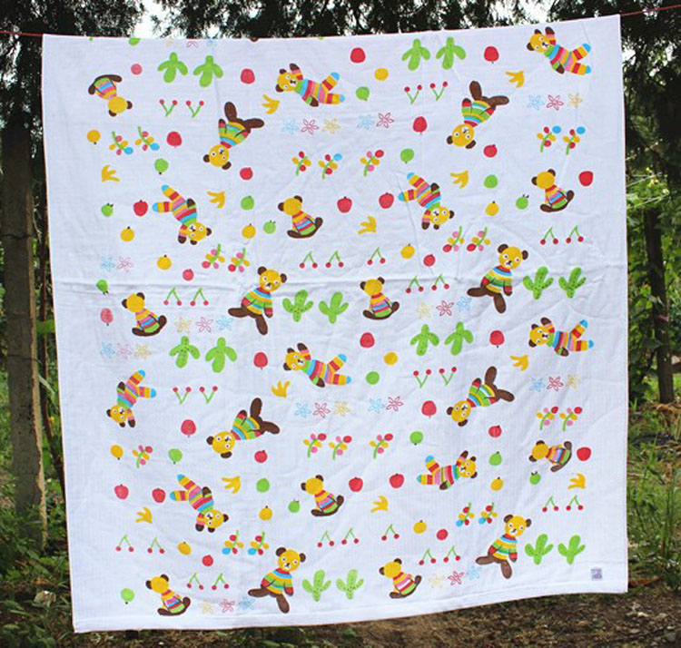 Honeycomb gauze bath towels 120*140, large bath towels, towel quilts, children's quilts, factory direct sales, samples available for customization details Picture