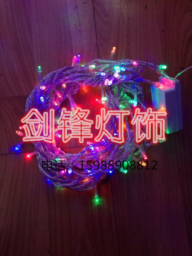 LED Colored lights Flashing lights String Christmas outdoor waterproof light string thumbnail