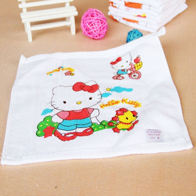 Honeycomb gauze towel, 25*25 small square towel, saliva towel, infant and toddler handkerchief, strap hook Specification image