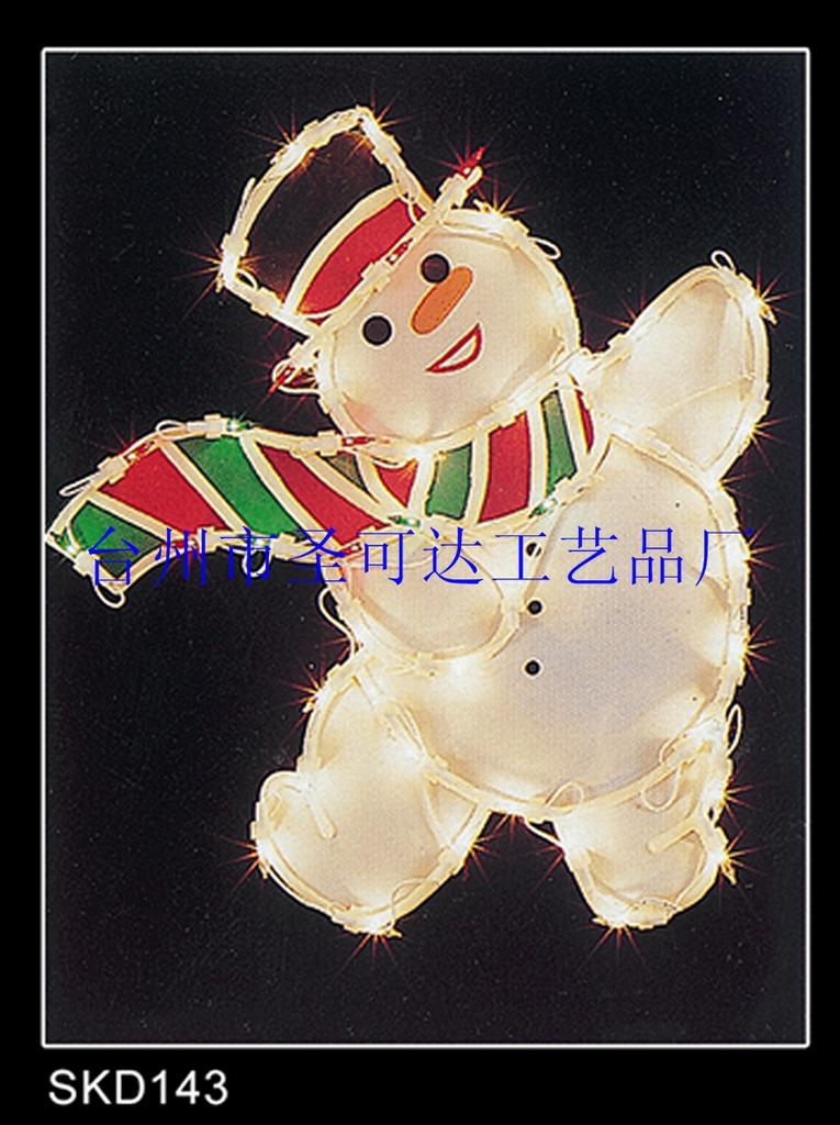 Christmas lights Bracket lights shape lights Holiday lights Snowman thumbnail