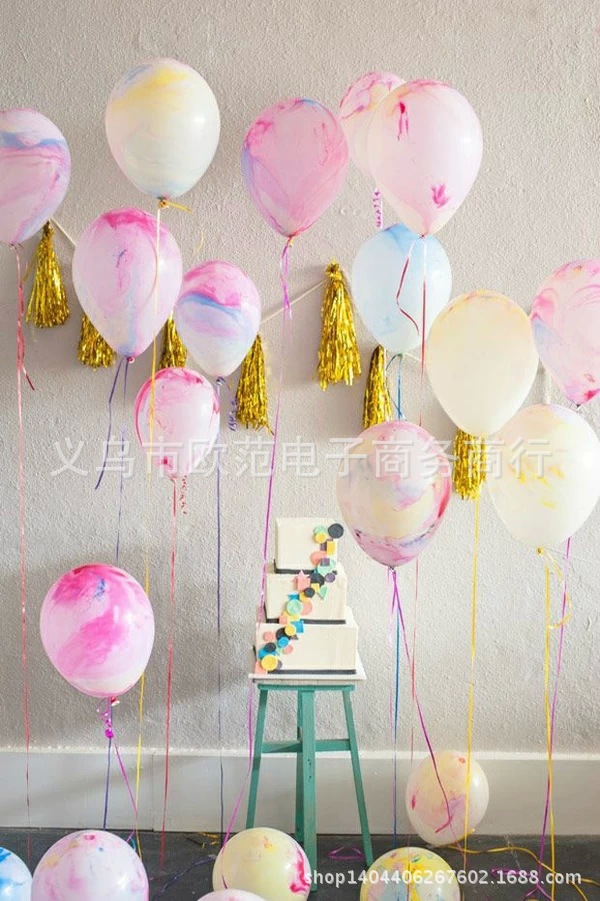 Lanfei factory direct sales 8 12 inch thick cloud latex balloon advertising promotional gifts thumbnail
