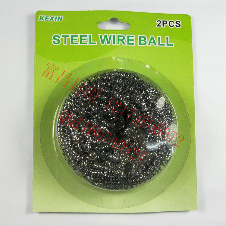 15 g bola de alambre bola de limpieza papel cardpot cepillo cepillo de alambre