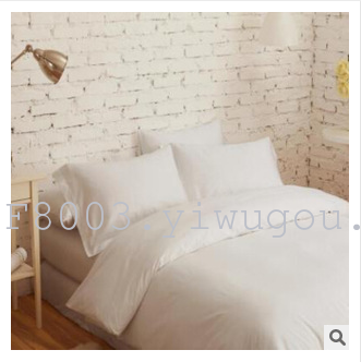 Shefan Hotel Supplies Pure white all-cotton brocade hotel bedding factory direct sales Specification image