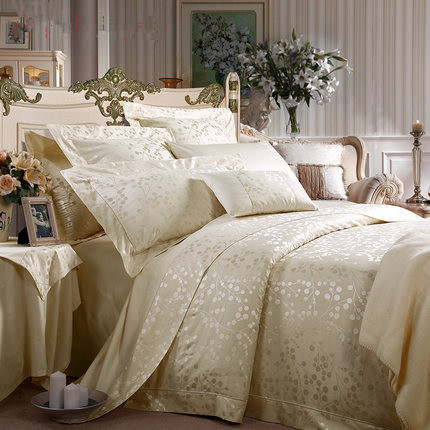 Shefan Hotel jacquard cotton interwoven high-end five-star hotel bedding four-piece set