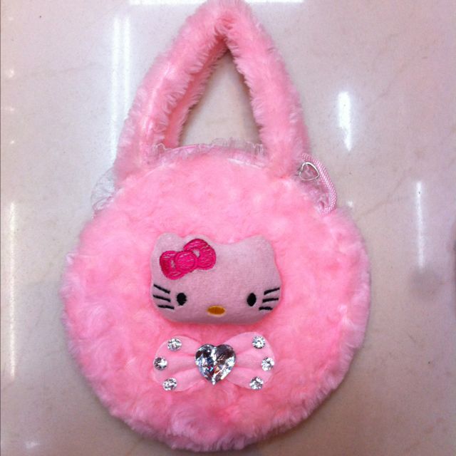 Plush crossbody bag, export handbag, crossbody bag, animal crossbody bag, rose material crossbody bag details Picture