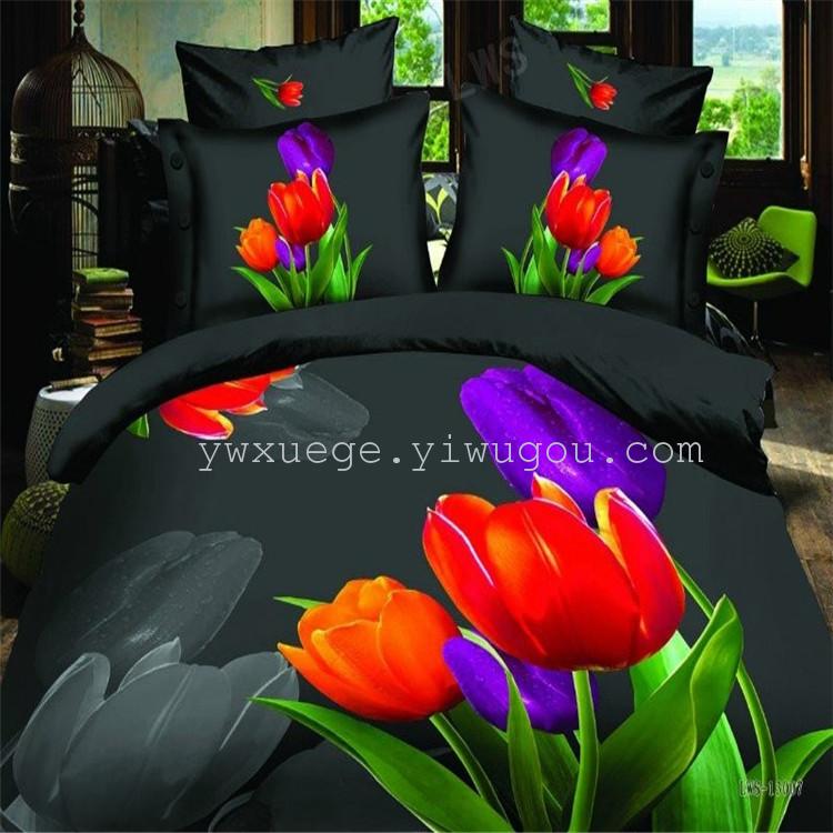 Four-piece bedding set for export, 3D four-piece set Specification image