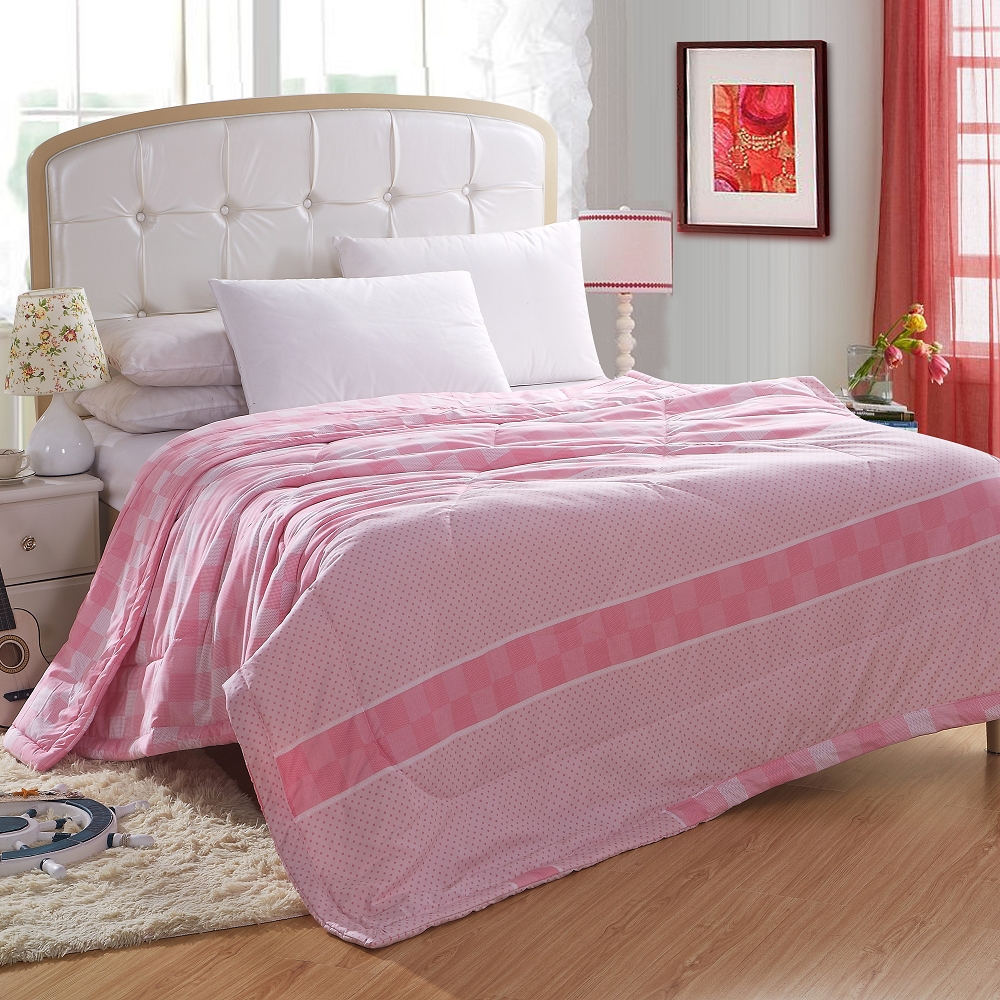 Korean summer quilt, spring and summer thin quilt, polka dot single double bedding, Snow Pigeon home textiles Specification image