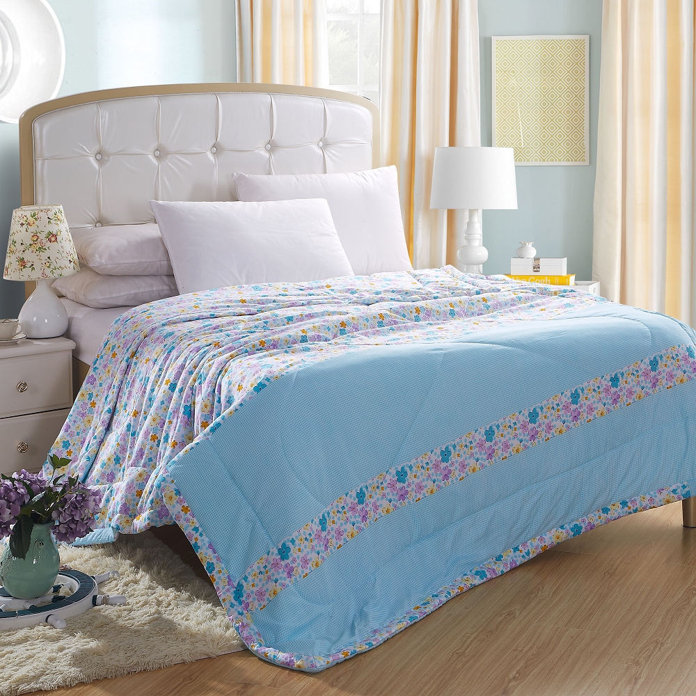 Korean summer quilt, spring and summer thin quilt, polka dot single double bedding, Snow Pigeon home textiles details Picture
