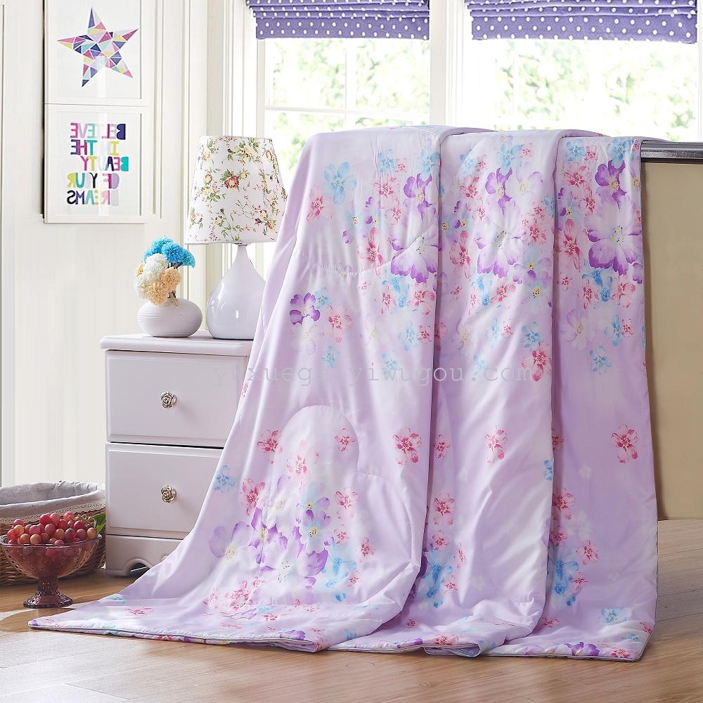 Summer quilts, air conditioning quilts, summer cooling quilts, skin-friendly silk quilts, skin-friendly cotton single and double quilts, quilt cores, bedding, snow pigeon home textiles details Picture