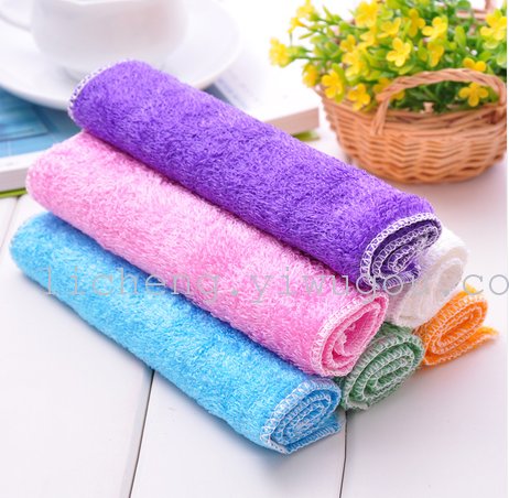Fiber non - grease dishwashing cloth 100 dishwashing cloth absorbent dishwashing cloth