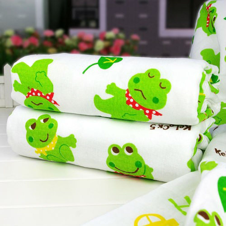 New baby double-layer honeycomb gauze bath towel, towel quilt, children's quilt, baby gauze bath towel, 60*120cm Specification image