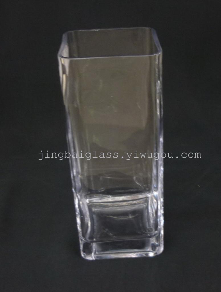 0620FG, Glass square cylinder, glass square bottle, glass vase