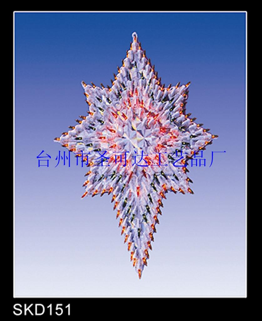 Christmas lights, bracket lights, shape lights, holiday lights, North Star