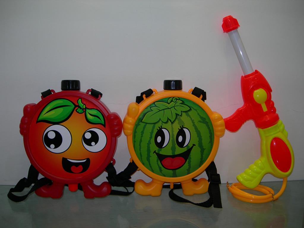 002-16 Four types of fruit backpack water guns