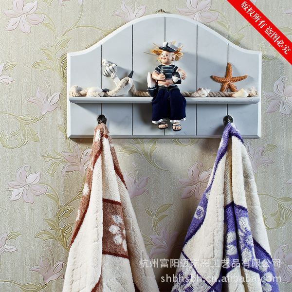 地中海风格 家居壁挂 创意家居木制衣帽钩MA07089A/B