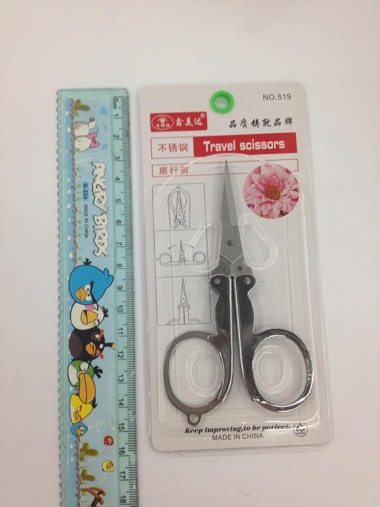 Xinmeida stainless steel large folding scissors, travel scissors, outdoor products scissors Specification image
