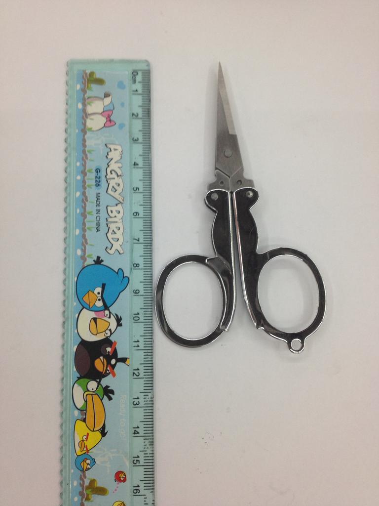 Xinmeida stainless steel large folding scissors, travel scissors, outdoor products scissors details Picture
